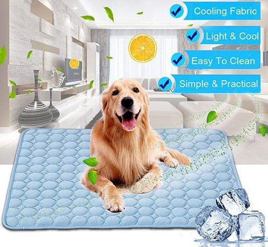 Ice Silk Cooling Pet Pad – Summer Relief for Dogs & Cats 🐾❄️