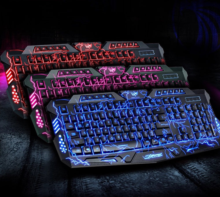 J10 Tricolor Backlight Gaming Keyboard & Mouse Set 🎮✨