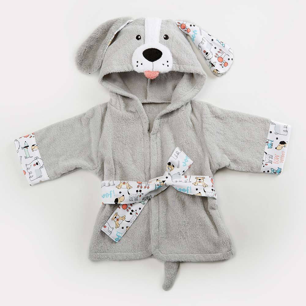 Cartoon Animal Hooded Baby Bathrobe - Soft & Adorable