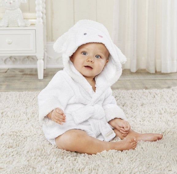 Cartoon Animal Hooded Baby Bathrobe - Soft & Adorable