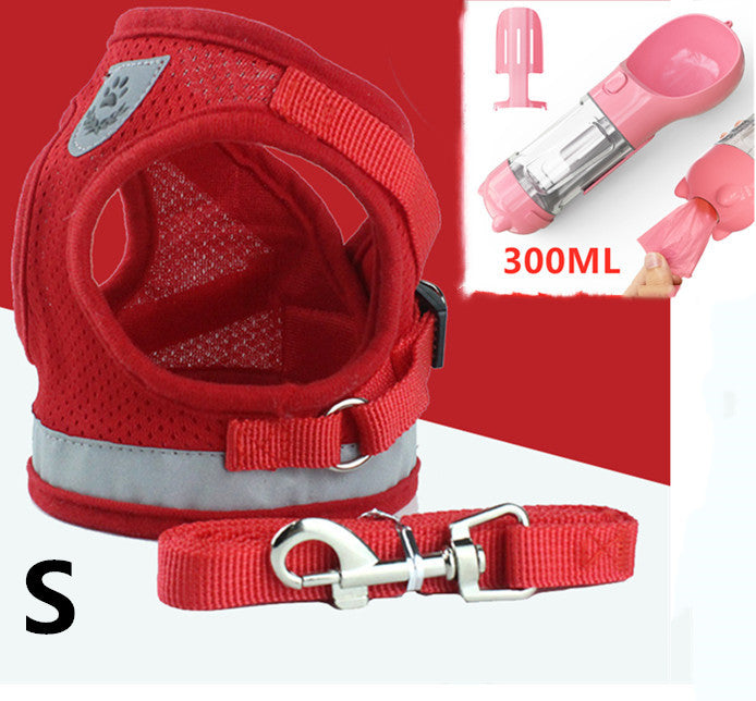 Breathable Mesh Pet Harness with Leash – Comfortable & Secure