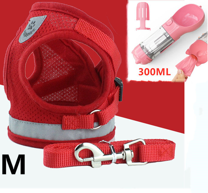 Breathable Mesh Pet Harness with Leash – Comfortable & Secure