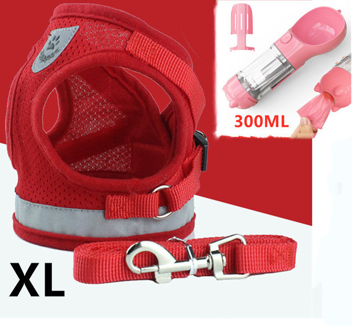 Breathable Mesh Pet Harness with Leash – Comfortable & Secure