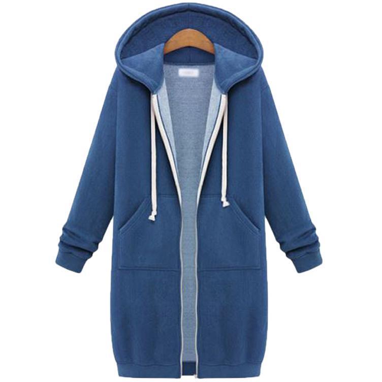 Cozy Hooded Long-Sleeve Winter Sweater Jacket for Women