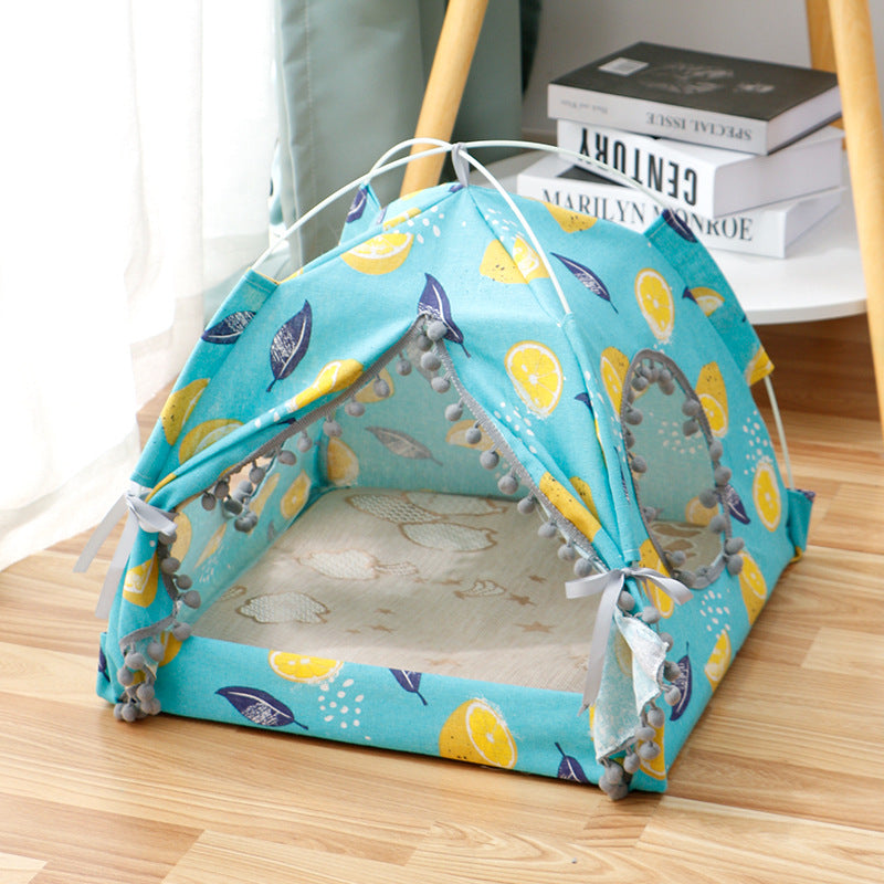 Cozy Enclosed Cat Tent – Comfortable Pet Bed & House