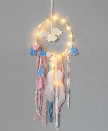 Charming Home Decor 🌟 Cloud Dream Catcher Wind Chime Pendant 🌥️💫🎐