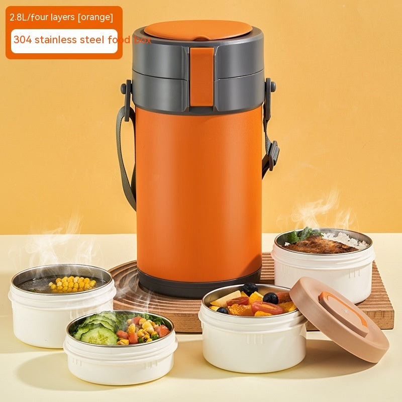 304 Stainless Steel Vacuum Insulated Lunch Box – Durable & Portable 🥡❄️