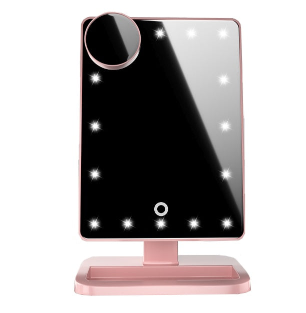 Touch Screen Makeup Mirror with LED Light & Bluetooth Speaker 💄🎶