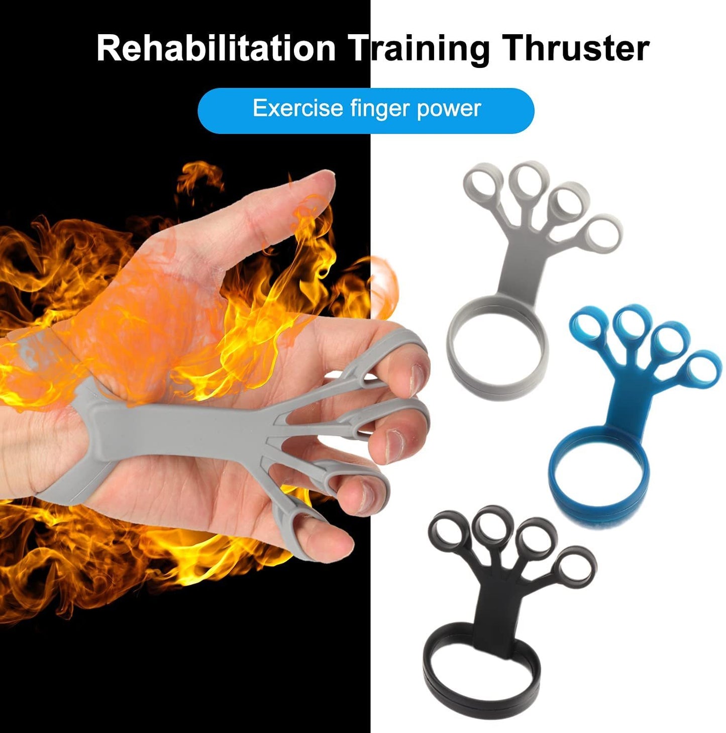 Silicone Finger Grip Trainer – Strengthen & Relieve Pain ✋💪