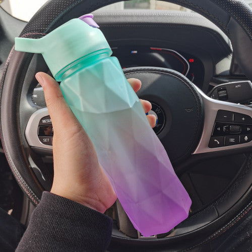 Large Capacity Spray Water Bottle for Girls—Sport, Fitness, Travel, and Kitchen Use