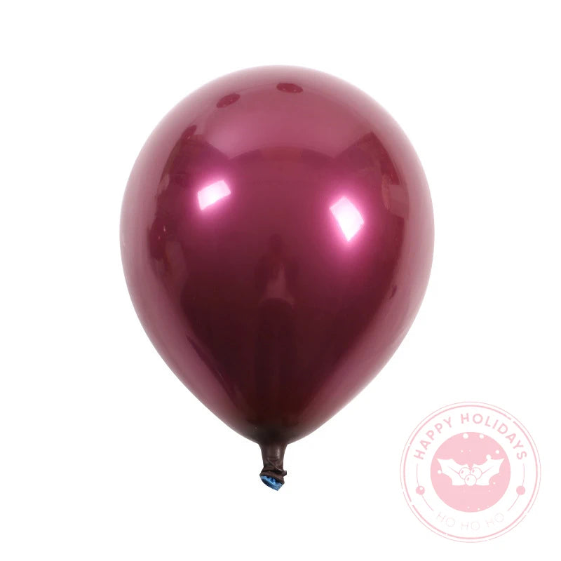 Cherry Purple Metallic Balloons – 10/20pcs for Romantic Party Décor