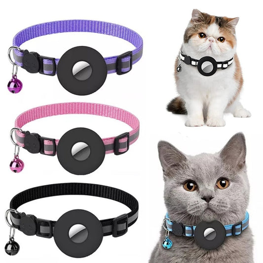 Reflective Waterproof AirTag Collar Case for Cats & Dogs 🐾🔒