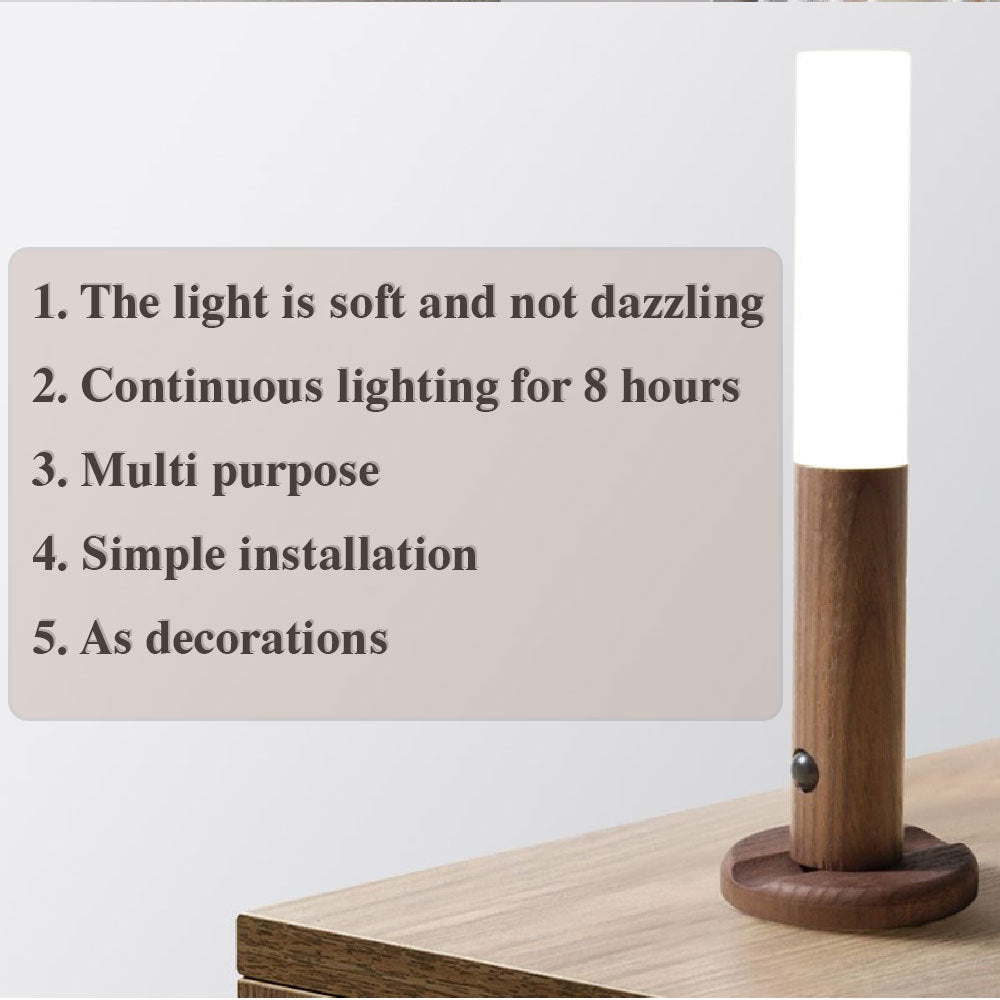 Auto LED Magnetic USB Night Light 🌟💡 – Motion Sensor & Wall Lamp 🚪