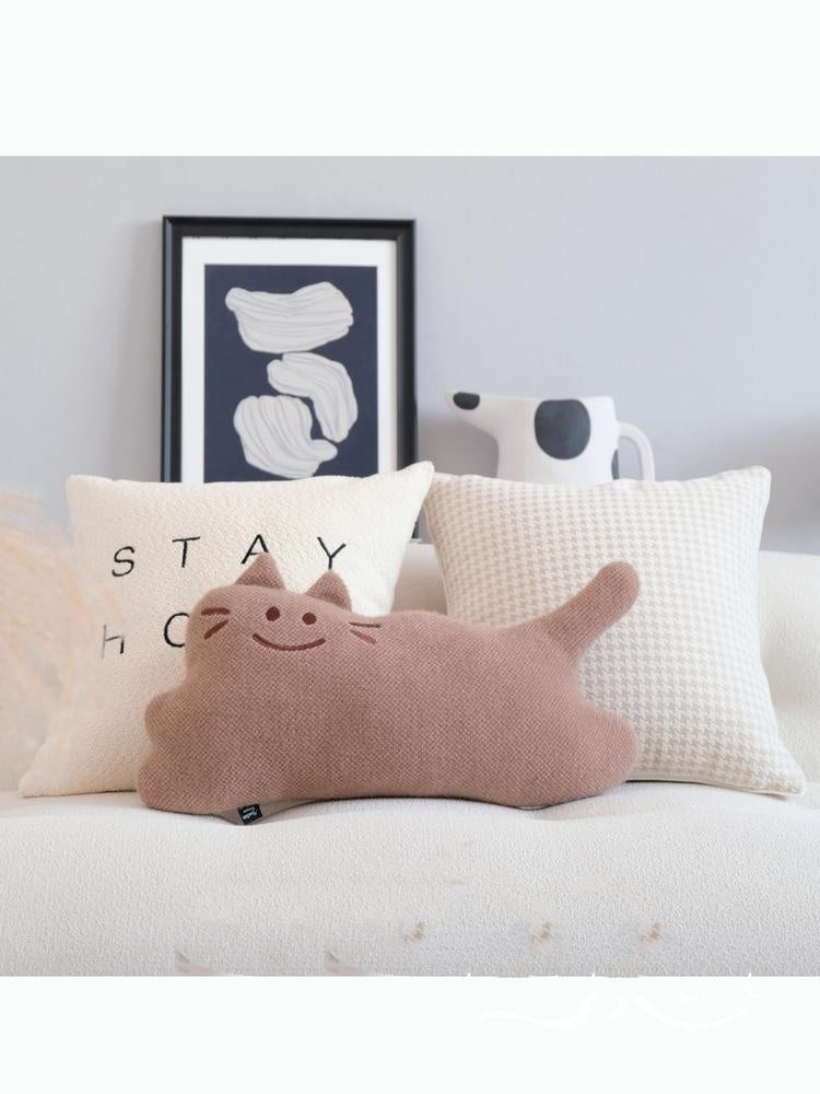 Cozy Cat-Themed Sofa Pillow—Perfect for Living Room & Homestay Decor