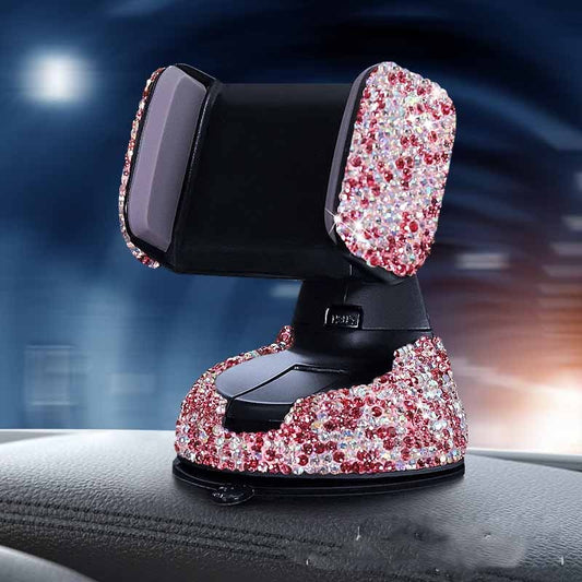 Multifunctional Diamond-Studded Car Phone Holder for Air Outlet