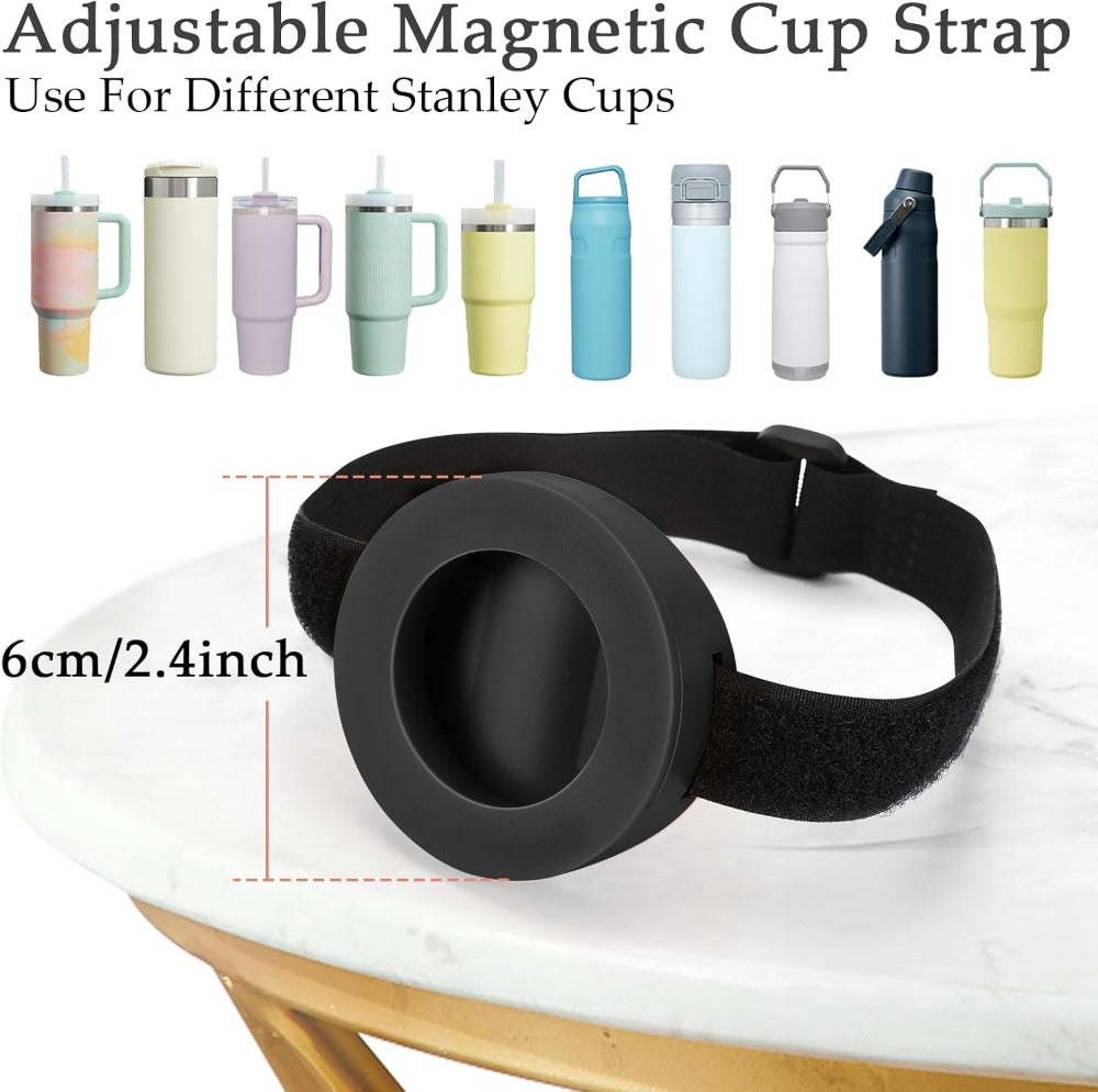 Universal Adjustable Magnetic Cup Holder with Phone Mount