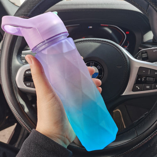 Large Capacity Spray Water Bottle for Girls—Sport, Fitness, Travel, and Kitchen Use